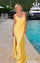Anderson Maxi Dress ~ Yellow Luxe Satin