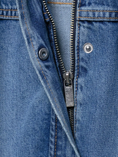Chaqueta de Mezclilla para Mujer con Cinturón - Azul