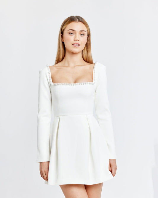 La Ultimate Muse Pearl Dress - Blanca