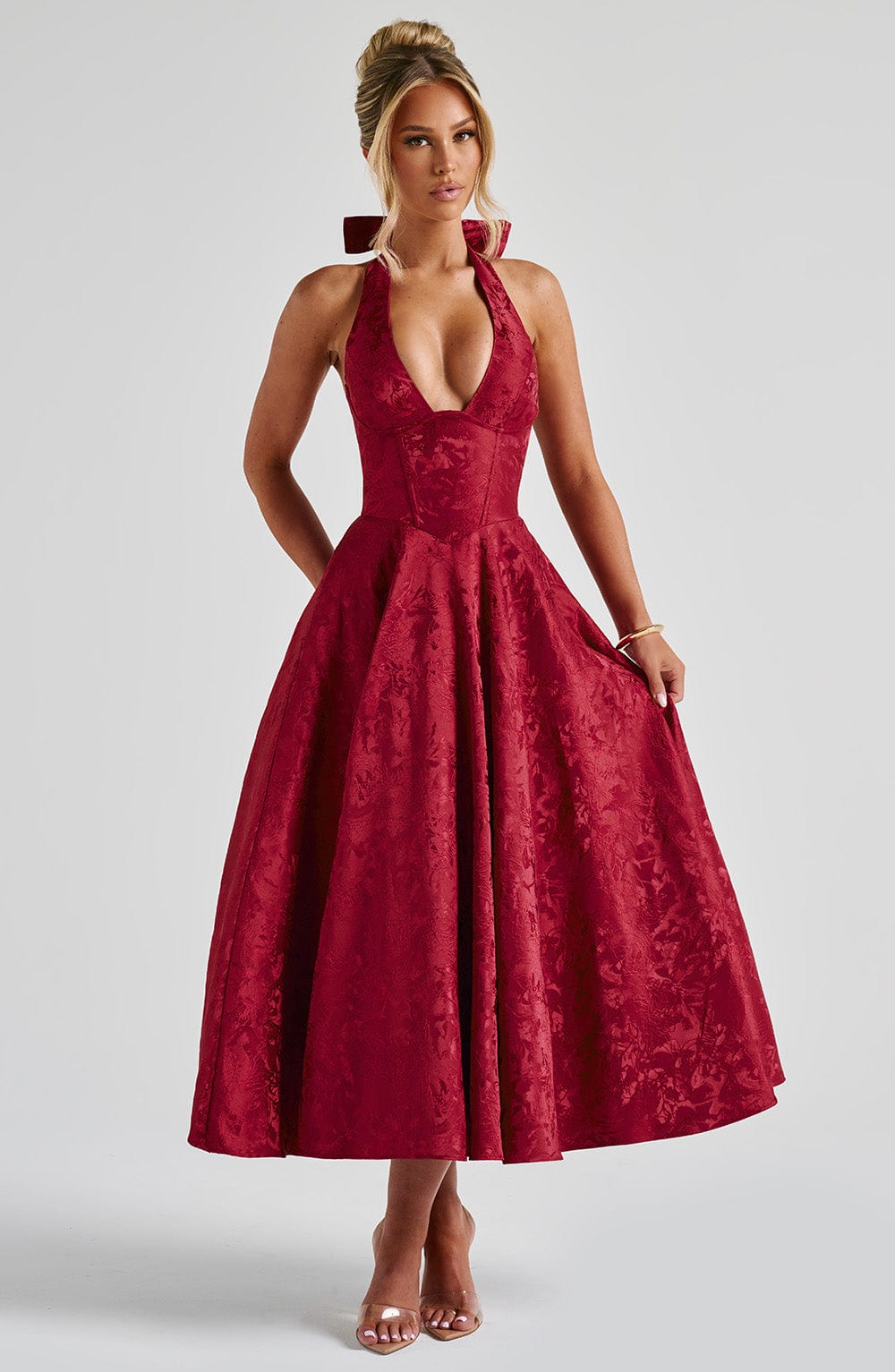 Effie Midi Dress - Rosa