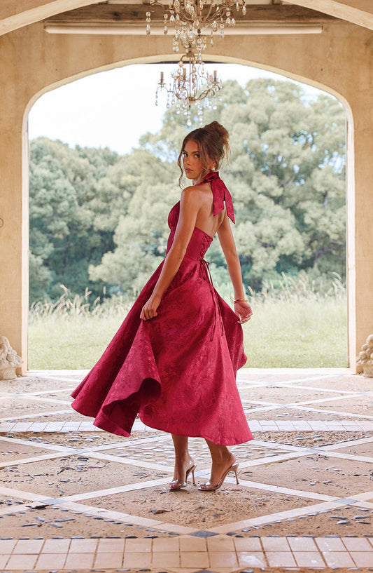 Effie Midi Dress - Rosa