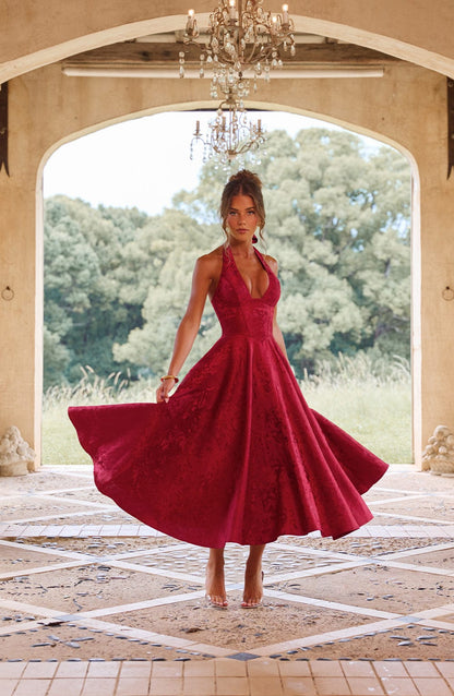 Effie Midi Dress - Rosa