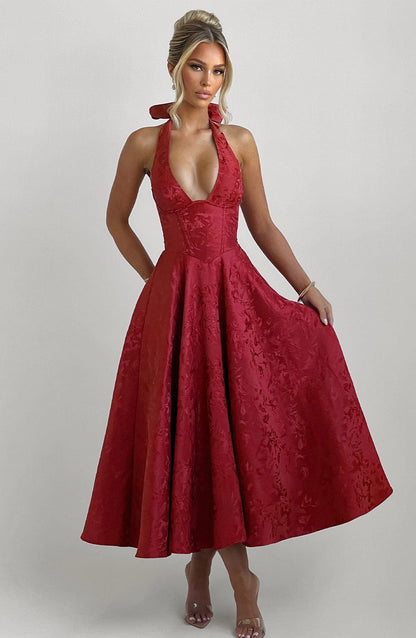 Effie Midi Dress - Rosa