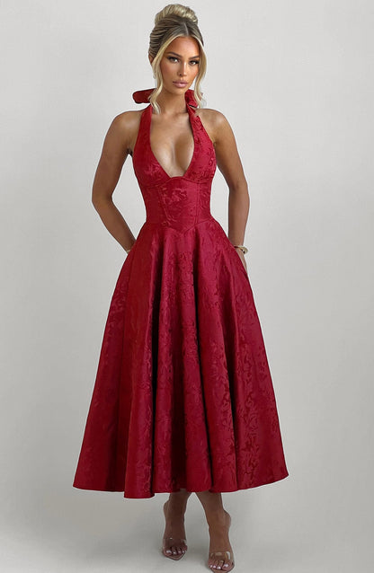 Effie Midi Dress - Rosa
