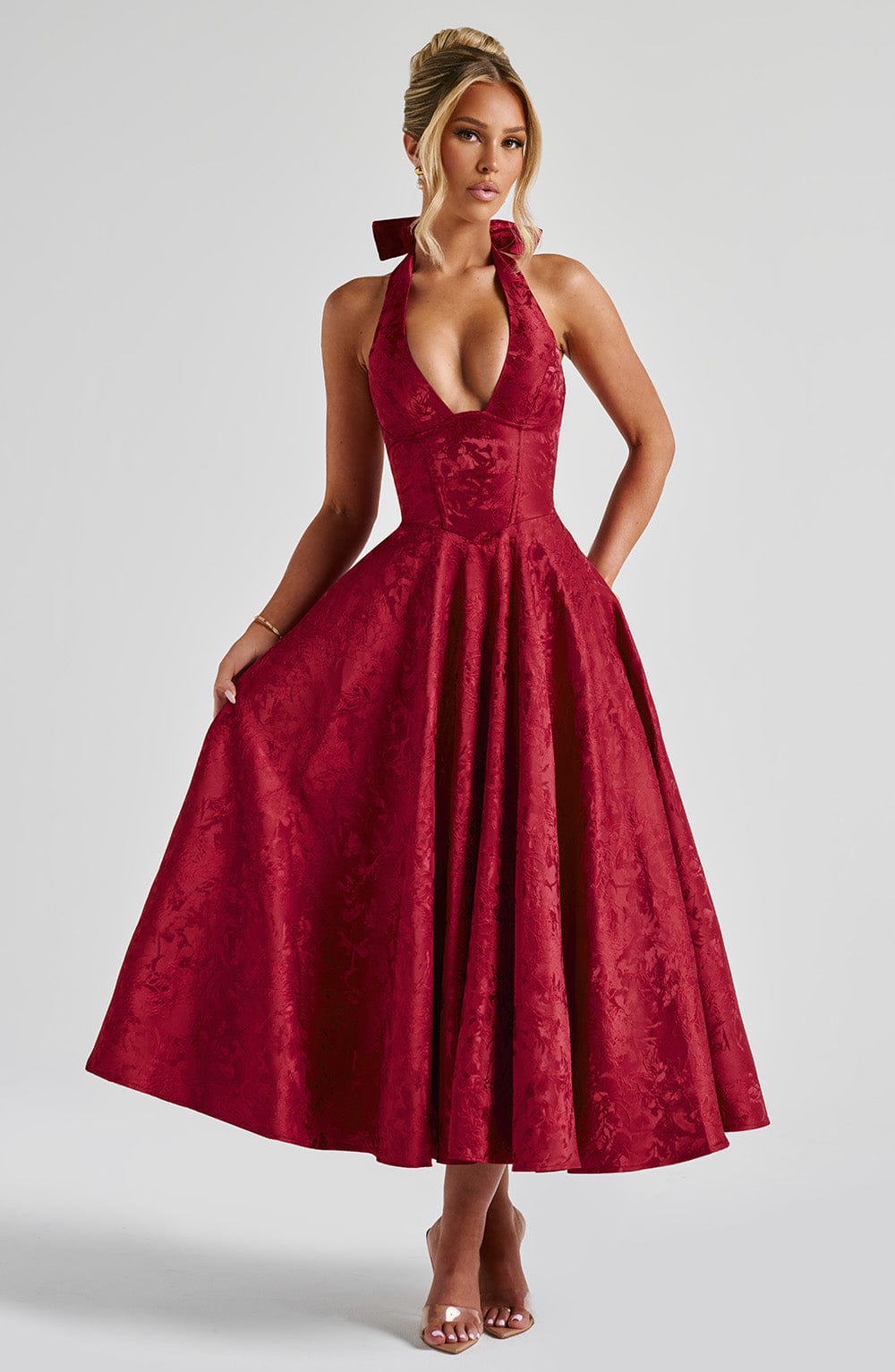 Effie Midi Dress - Rosa