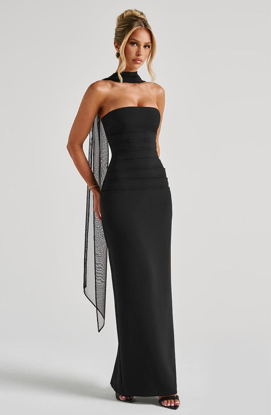 Yulia Maxi Dress - Negro