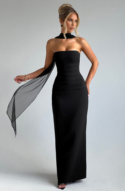 Yulia Maxi Dress - Negro